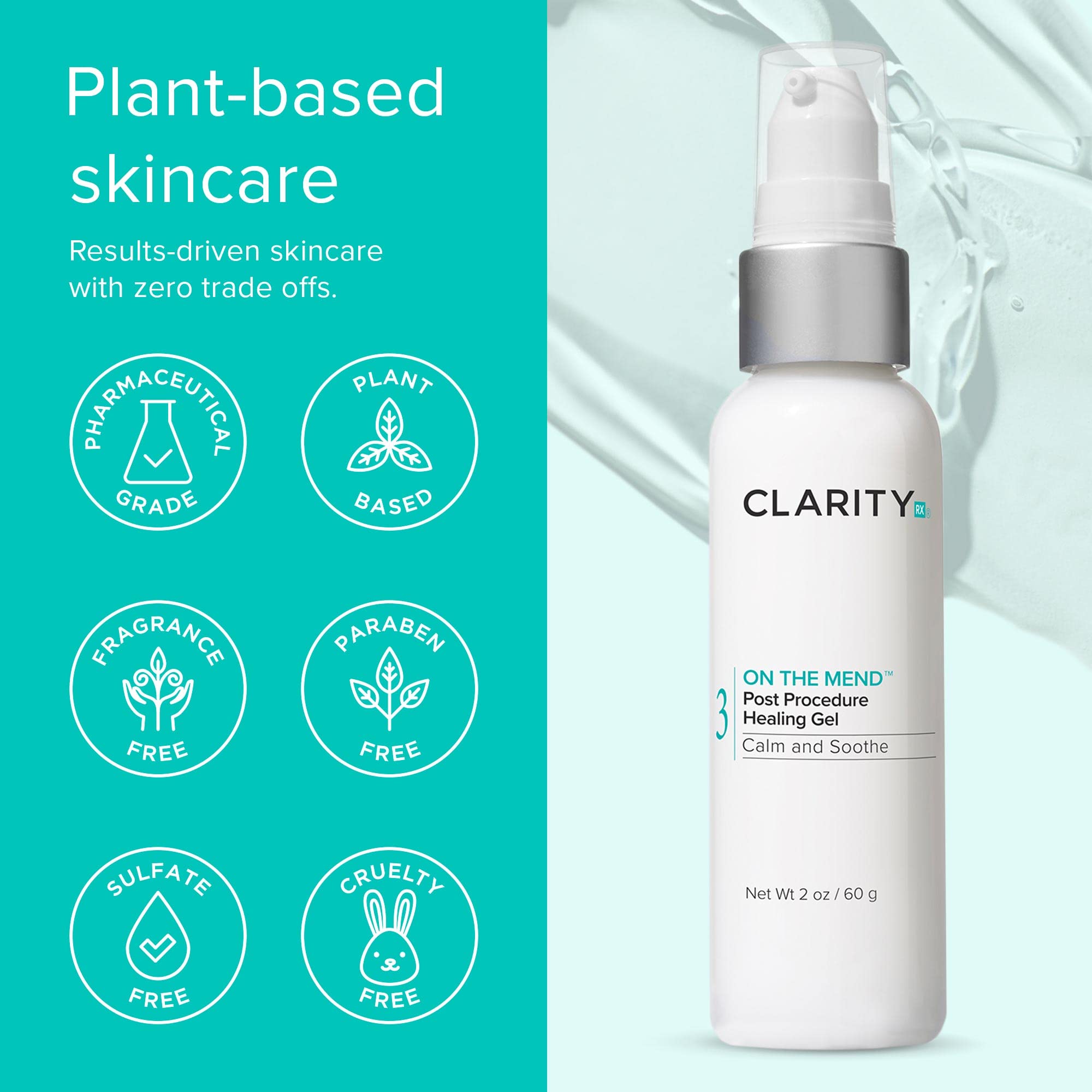 ClarityRx On the Mend Post Procedure Healing Gel, 2...